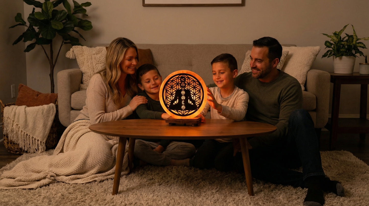 Meditation Glow Lamp – Spiritual Harmony Orange Light