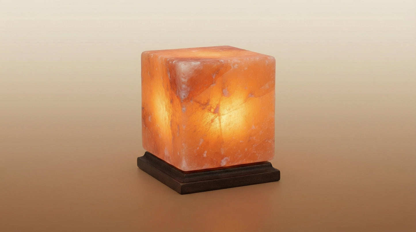 Himalayan Pink Salt Cube Lamp 6*6*6 inches