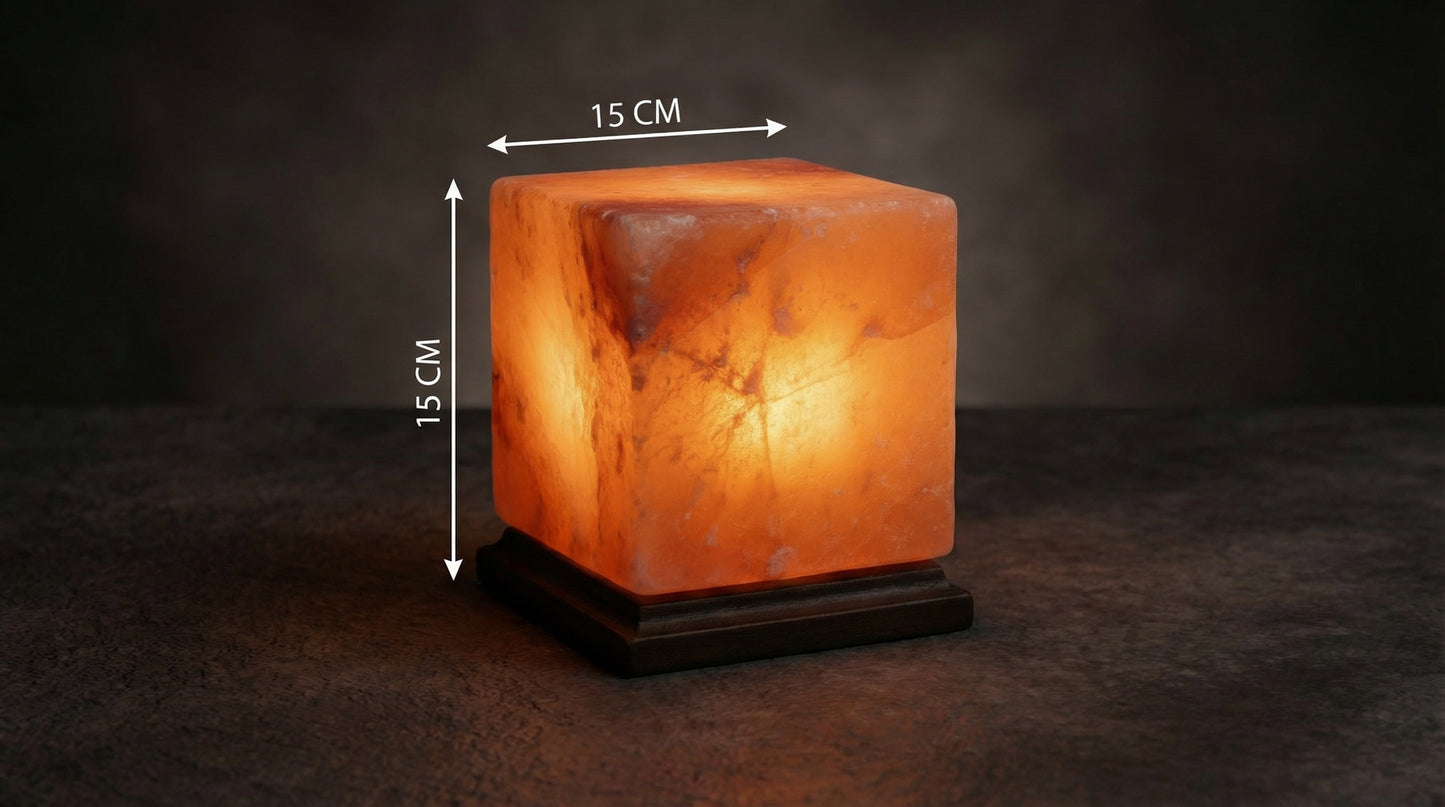 Himalayan Pink Salt Cube Lamp 6*6*6 inches