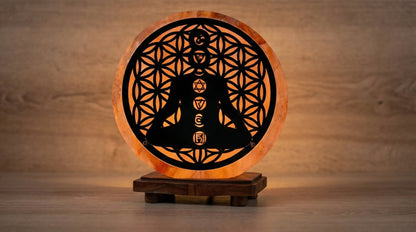 Meditation Glow Lamp – Spiritual Harmony Orange Light